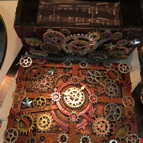 steampunk metal box|steampunk jewelry box.